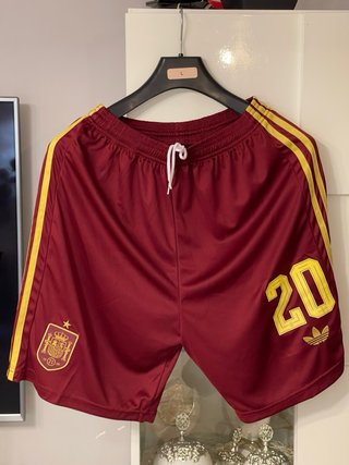 Pantalón Adidas 20 Rojo y Dorado Talla Xl