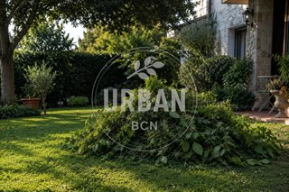 Retirada de restos residuos vegetales