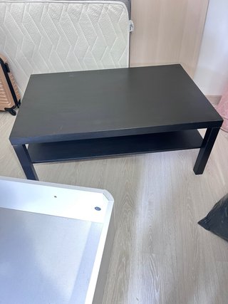 Mesa de centro negra madera