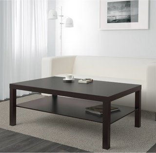 Mesa de centro negra madera