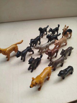 Lote Playmobil Perros Variados