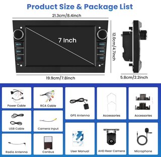 Radio Android 7 2+64GB Opel Corsa Astra