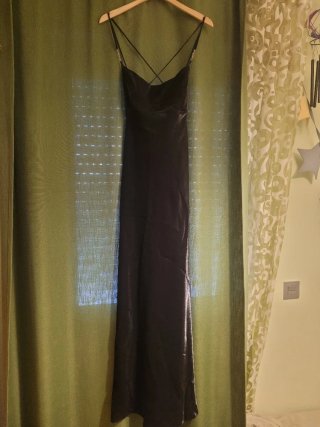Vestido largo negro fiesta/boda