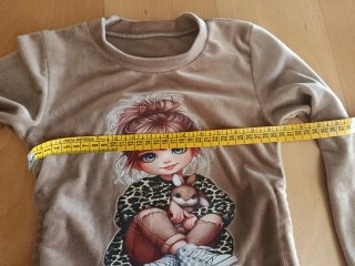 Conjunto niña terciopelo con bolso marca 8 años
