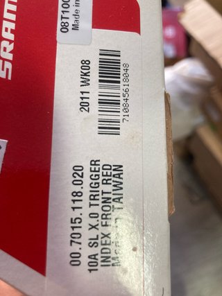 SRAM X0 Trigger 3x9v Rojo Nuevo
