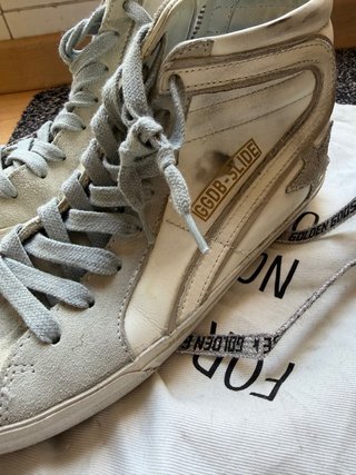 Golden Goose Slide Beige/Blanco