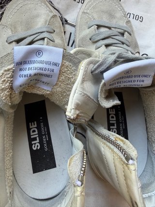Golden Goose Slide Beige/Blanco