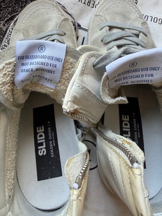 Golden Goose Slide Beige/Blanco