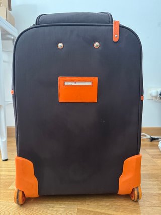 Maleta Mario Hernandez Marrón y Naranja