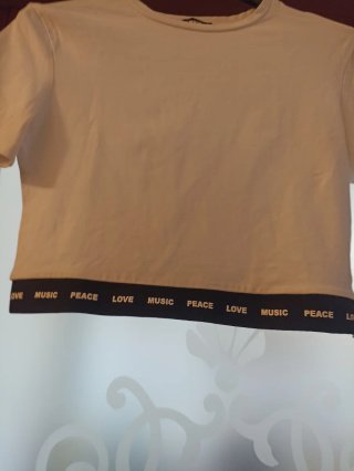 Maglietta crop top bambina