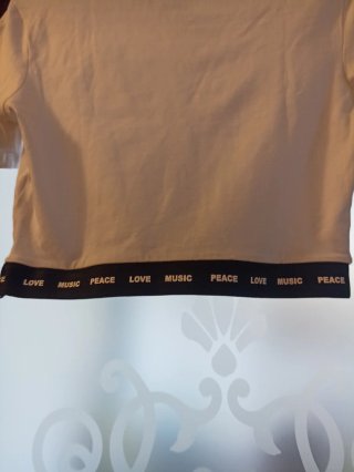 Maglietta crop top bambina