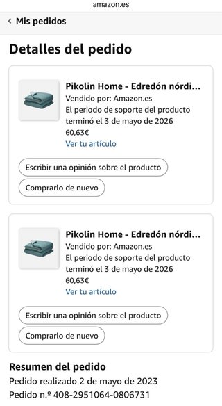 2 Edredones Pikolin Invierno 220x220