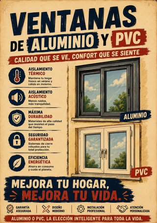 Ventanas de Aluminio y PVC