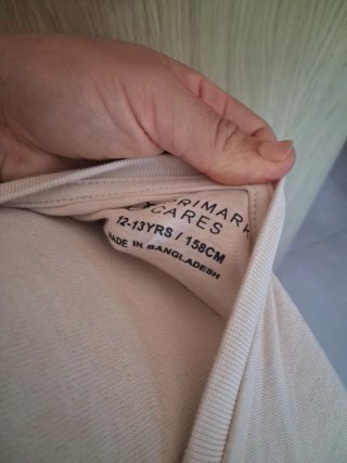 Camiseta Zara Blanca Verano Talla S