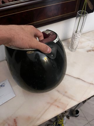 Casco Moto Vintage Negro