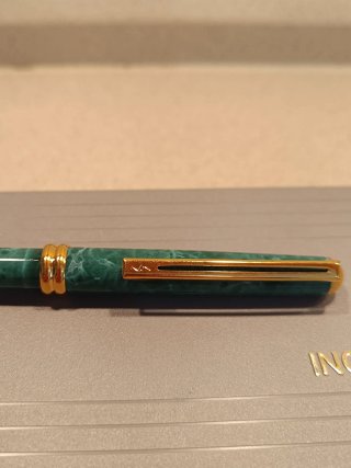 Bolígrafo Inoxcrom Montecarlo Verde Oro 23.6K