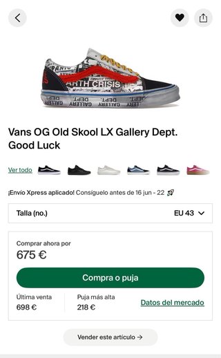 Vans X Gallery Dept Zapatillas