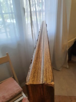 Marco grande madera dorado 111 x 92 cm