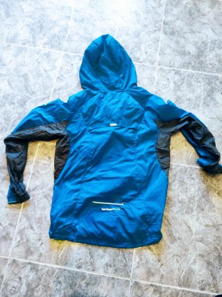 Chaqueta de running azul con capucha - Karrimor