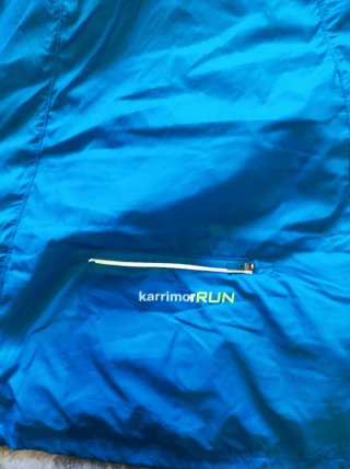 Chaqueta de running azul con capucha - Karrimor