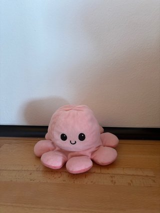 Peluche Pulpo Reversible Rosa