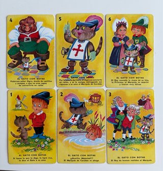 Cuento Pop-Up El Gato con Botas Antiguo 1961