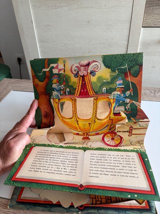 Cuento Pop-Up El Gato con Botas Antiguo 1961