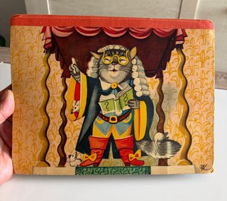 Cuento Pop-Up El Gato con Botas Antiguo 1961