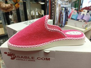 Zapatillas de casa rosas talla 39