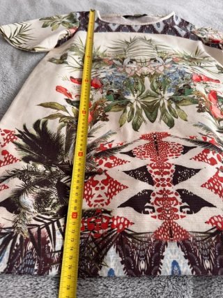 Mini abito Zara fantasia tropical taglia M