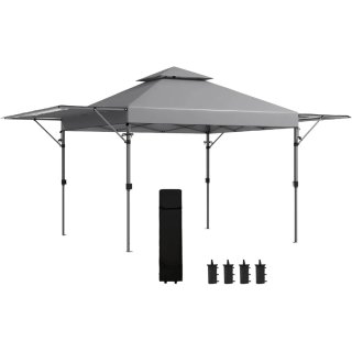 NUEVO Carpa Plegable 3x5 Gris Estuche con Ruedas