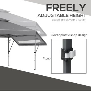 NUEVO Carpa Plegable 3x5 Gris Estuche con Ruedas