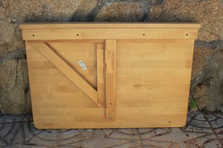 Mesa abatible IKEA NORBO abedul macizo