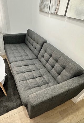 Sofá 3 plazas Ikea Landskrona gris oscuro