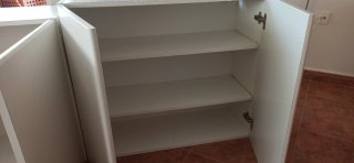 Muebles Altos Cocina Madera Blancos