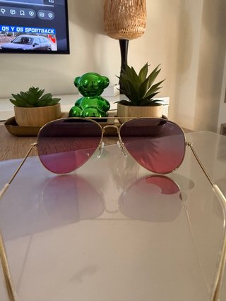 Gafas de Sol Ray-Ban Aviator Dorado Rosa