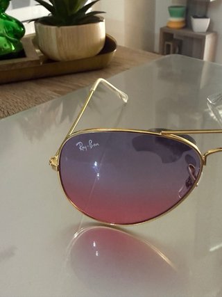 Gafas de Sol Ray-Ban Aviator Dorado Rosa