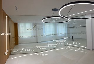 Cristales para mampara de oficina