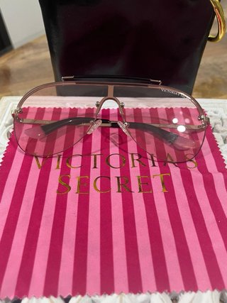 Gafas Victoria's Secret Aviador Rosa y Plata