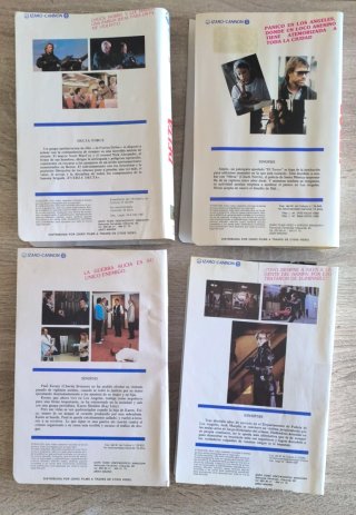 Lote 4 VHS: Izaro Cannon: Leer descripción