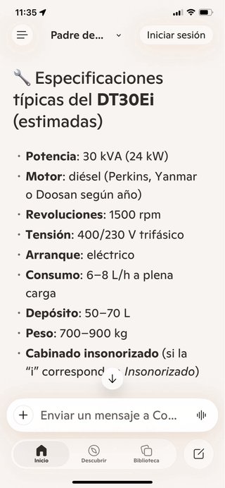 Generador Eléctrico DT30Ei