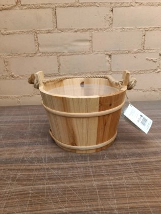 Cubo madera sauna