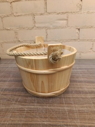 Cubo madera sauna