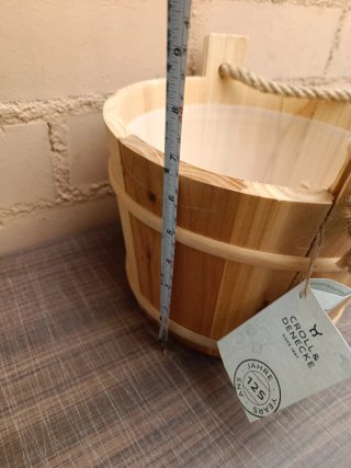Cubo madera sauna
