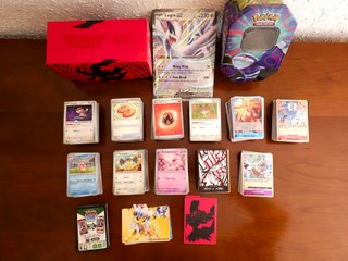 Lote Cartas Pokémon + One Piece + Lugia Oversize