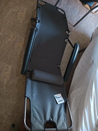 Silla Tumbona Playa Plegable Gris