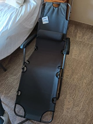 Silla Tumbona Playa Plegable Gris