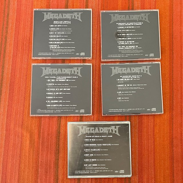 Megadeth · CD Caja Megabox Single Collection