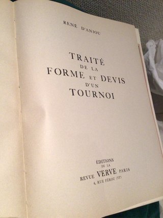 Le livre des tournois du roi rene