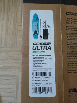 Set completo SUP gonfiabile Cressi Ultra 10'6